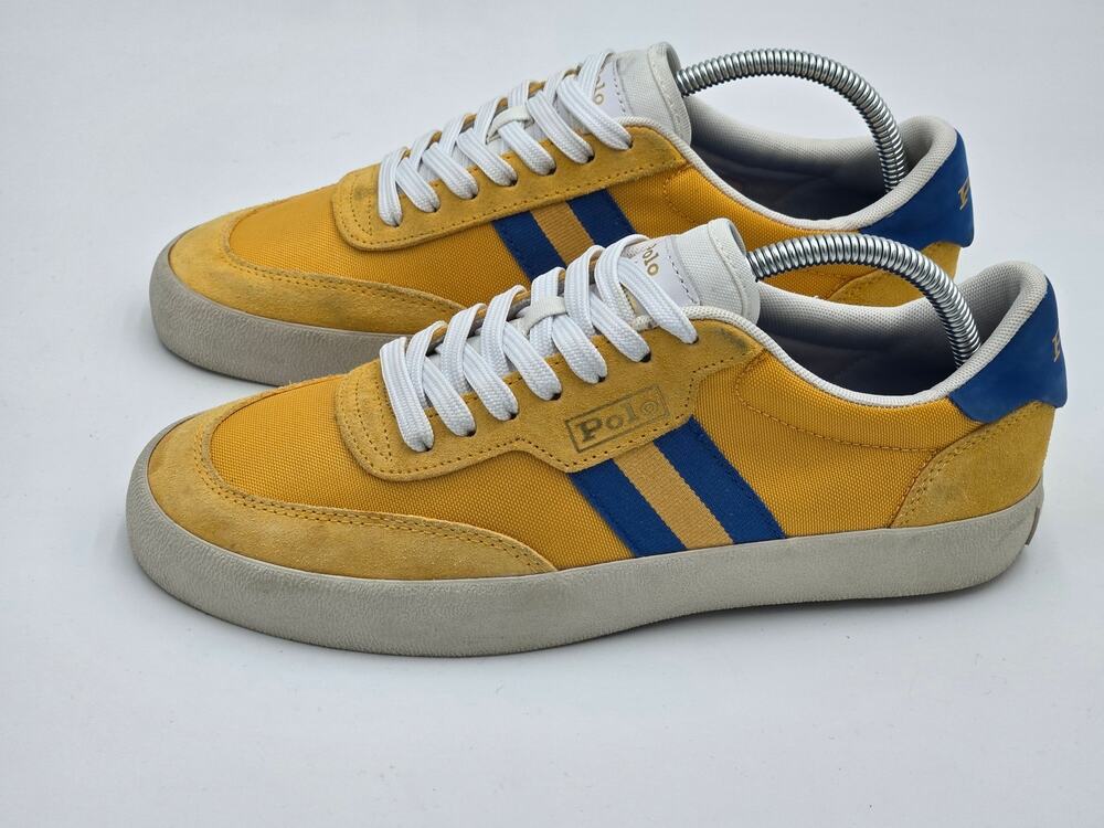 Polo Ralph Lauren Court VLC SK VLC Yellow Blue Mens Size 8